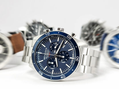 Methodos Professional Chronograph – Blue Dial – Steel Bracelet