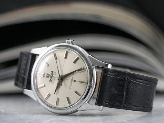 Omega Constellation Automatic No Date 14381-11-SC Steel - Cal. 551 - 34MM Silver Dial - 1961