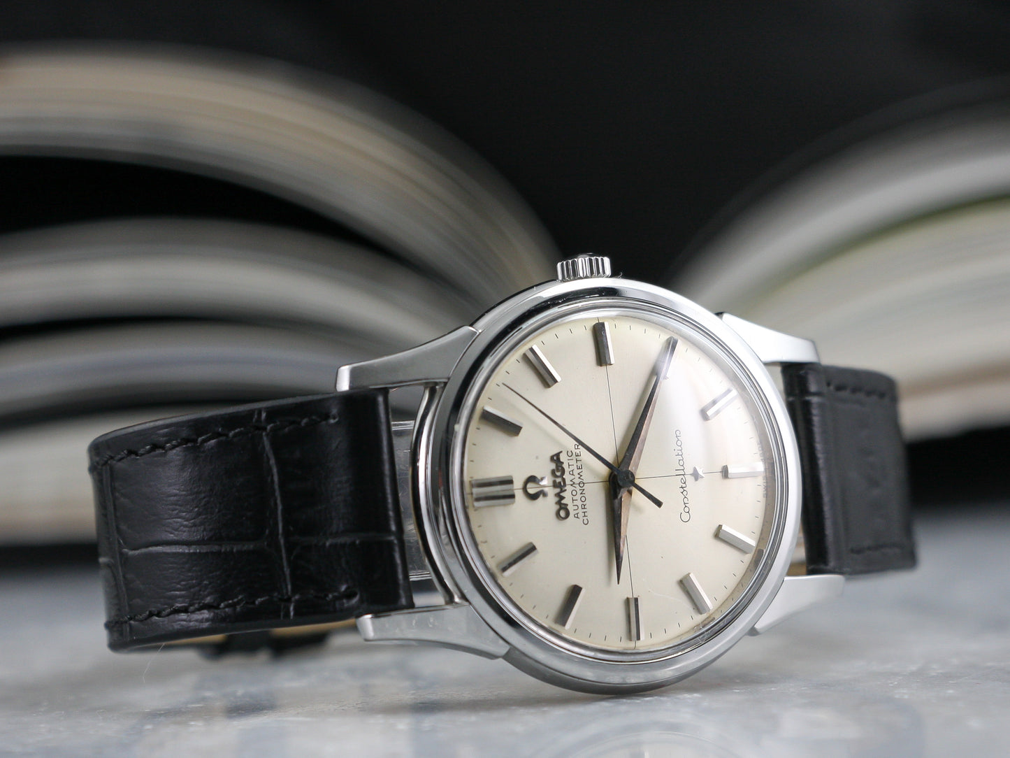 Omega Constellation Automatic No Date 14381-11-SC Steel - Cal. 551 - 34MM Silver Dial - 1961