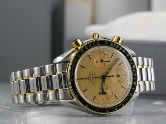 Omega Speedmaster Reduced Automatic Gold Steel 1750032 - 39 MM