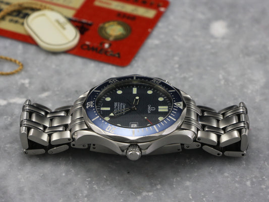 Omega Seamaster Professional Diver 300M Automatic 25318000 Steel - 41MM - Blue Dial - B+P - 2004