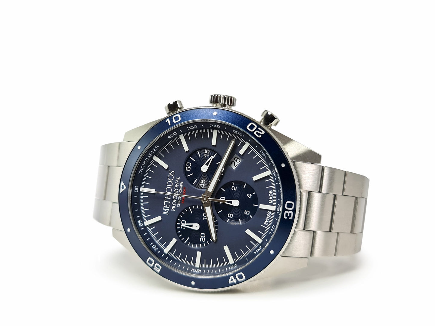 Methodos Professional Chronograph – Blue Dial – Steel Bracelet